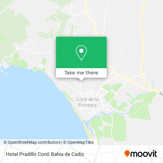 Hotel Pradillo Conil map