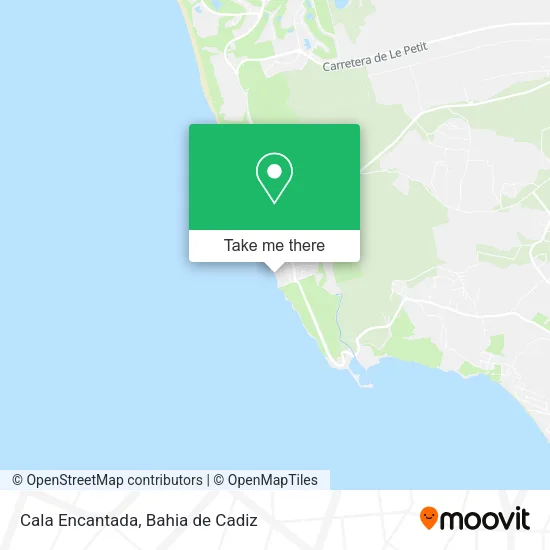 Cala Encantada map