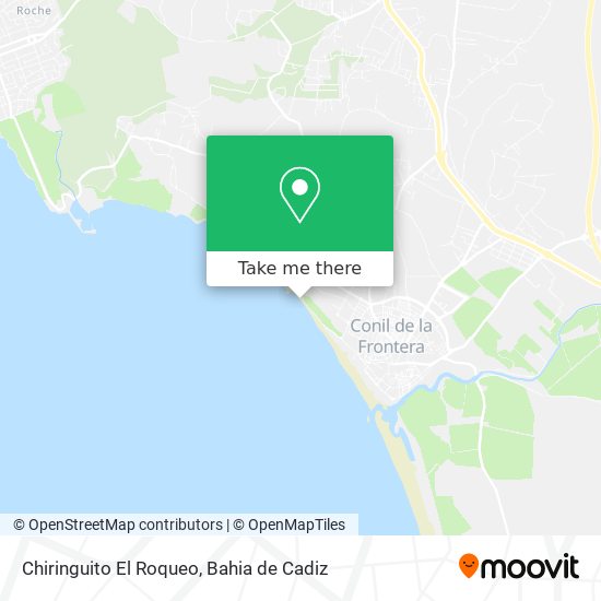 Chiringuito El Roqueo map