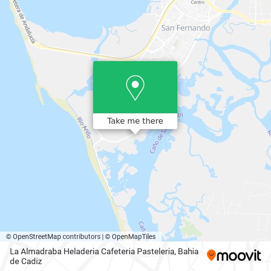 mapa La Almadraba Heladeria Cafeteria Pasteleria