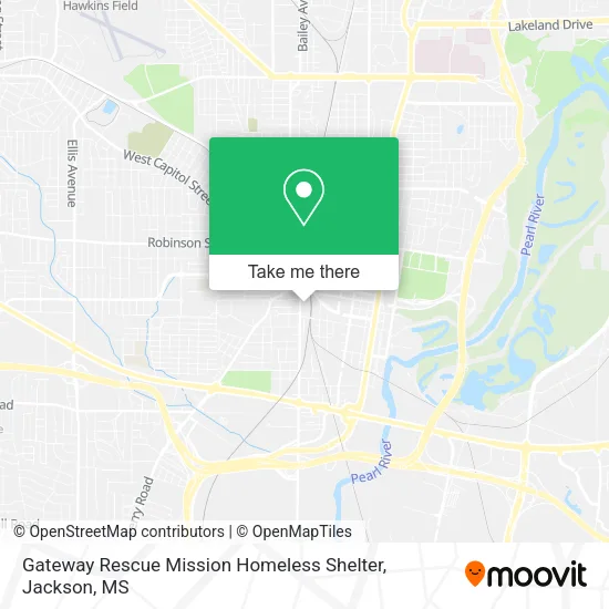Mapa de Gateway Rescue Mission Homeless Shelter
