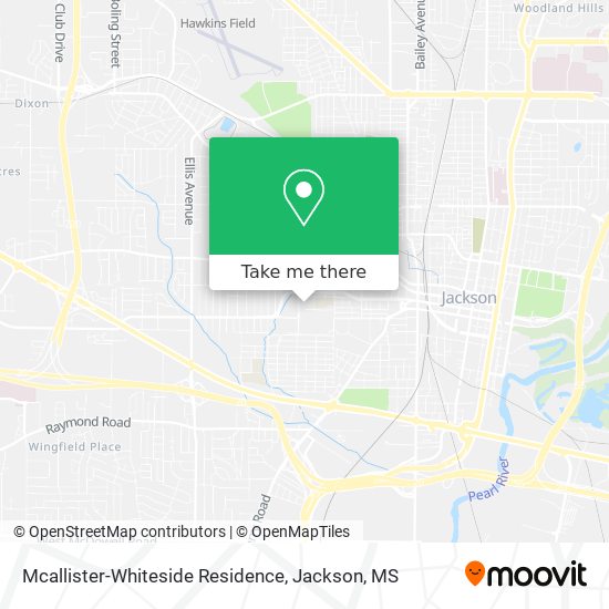 Mcallister-Whiteside Residence map