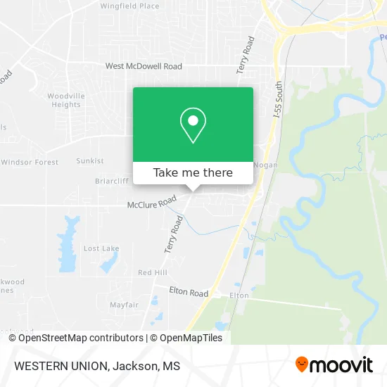 WESTERN UNION map