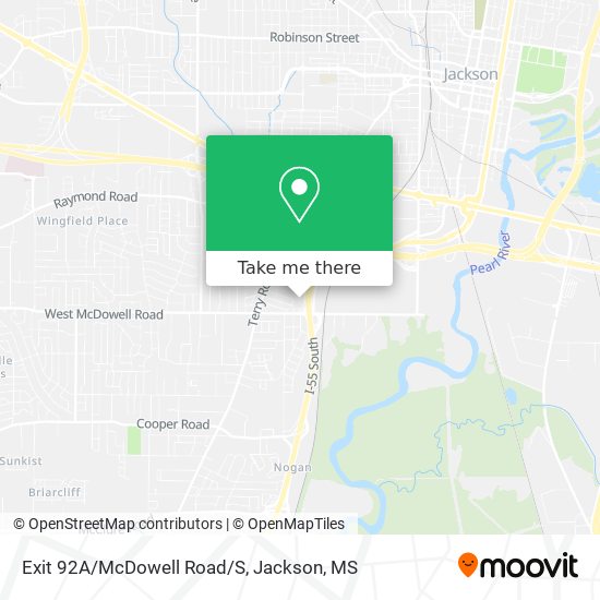 Mapa de Exit 92A/McDowell Road/S