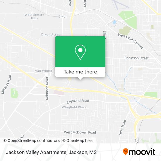 Jackson Valley Apartments map