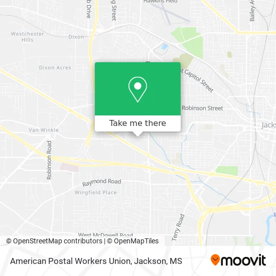 American Postal Workers Union map