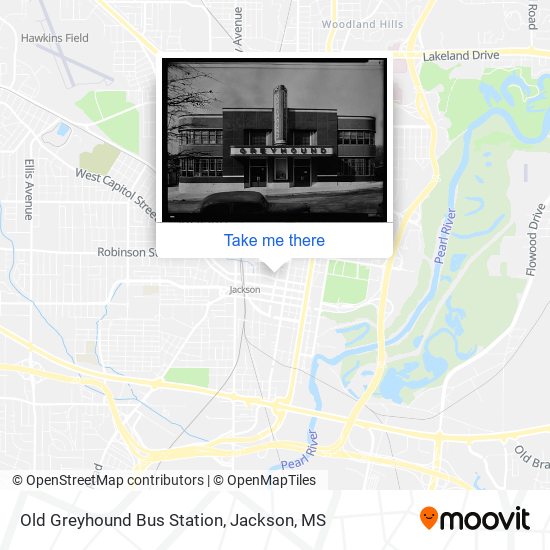 Old Greyhound Bus Station map