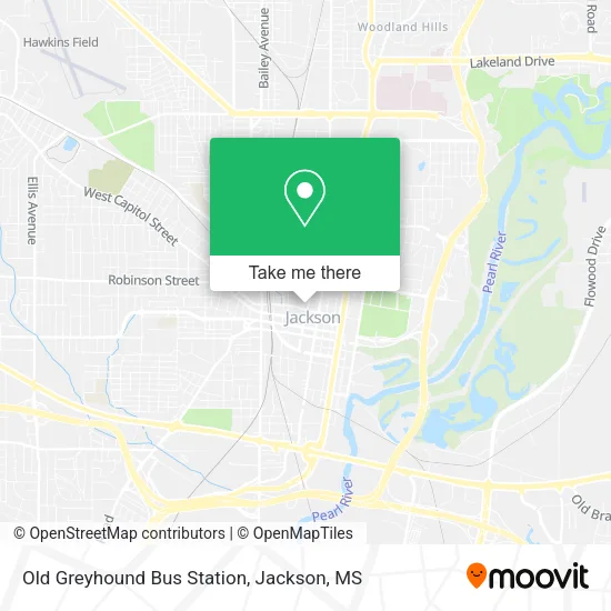Old Greyhound Bus Station map