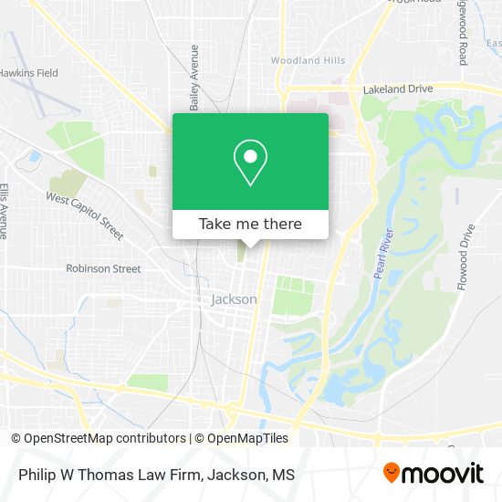 Philip W Thomas Law Firm map