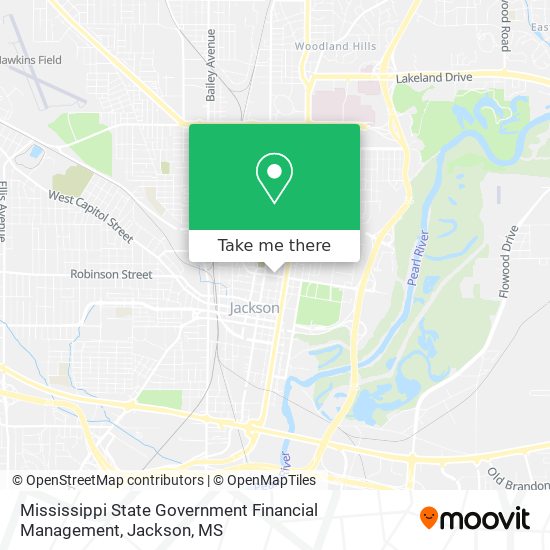 Mississippi State Government Financial Management map