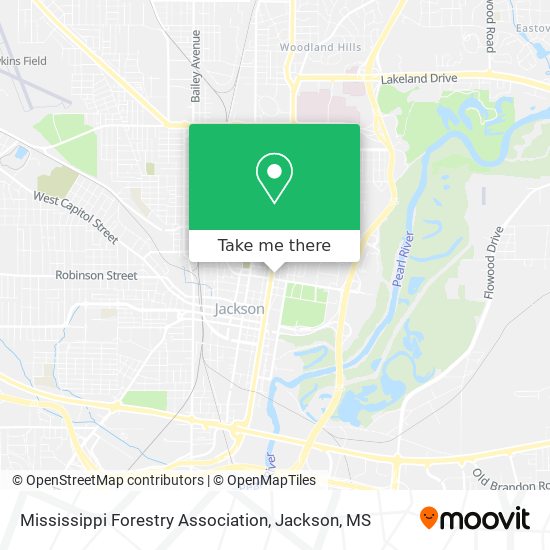 Mississippi Forestry Association map