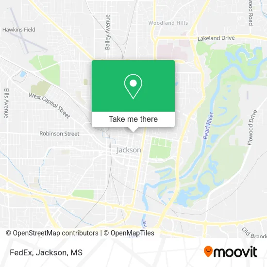 FedEx map