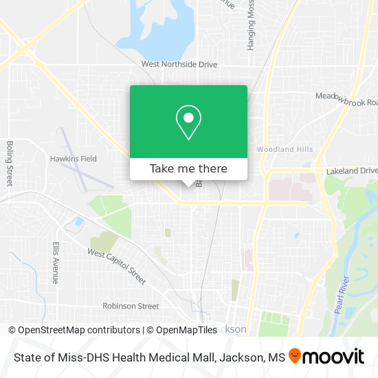 State of Miss-DHS Health Medical Mall map