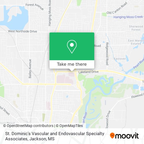 Mapa de St. Dominic's Vascular and Endovascular Specialty Associates