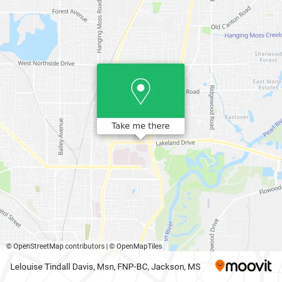 Lelouise Tindall Davis, Msn, FNP-BC map