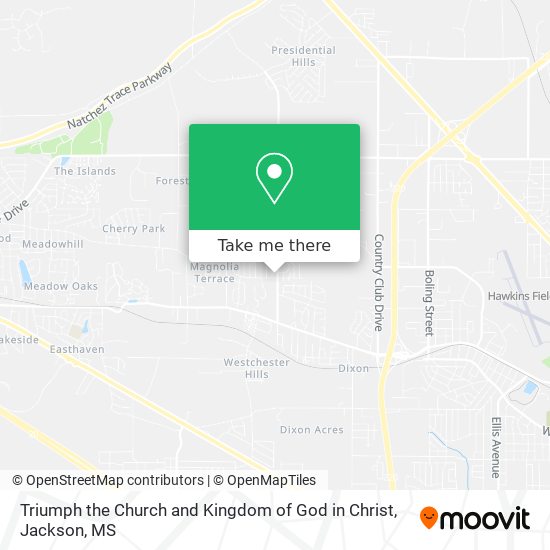 Triumph the Church and Kingdom of God in Christ map