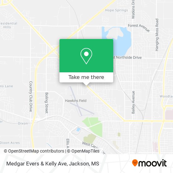 Medgar Evers & Kelly Ave map