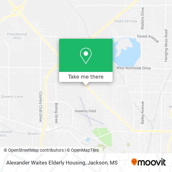 Alexander Waites Elderly Housing map