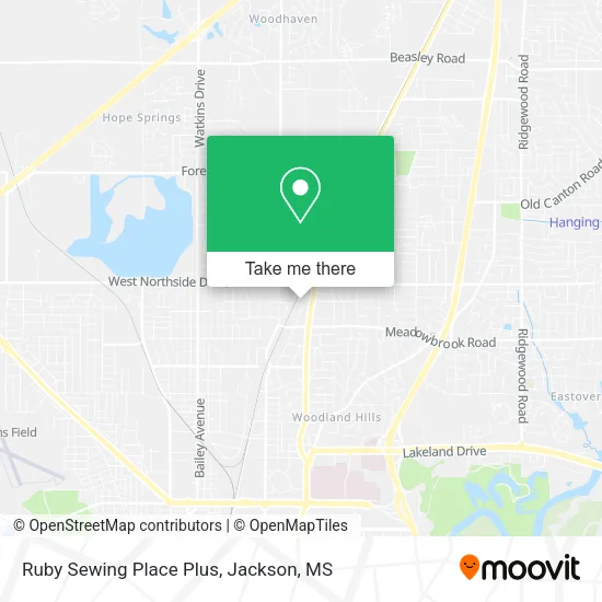 Ruby Sewing Place Plus map