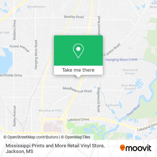 Mississippi Prints and More Retail Vinyl Store map