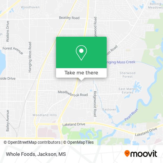 Mapa de Whole Foods
