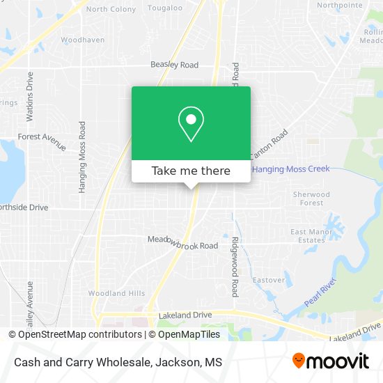 Cash and Carry Wholesale map