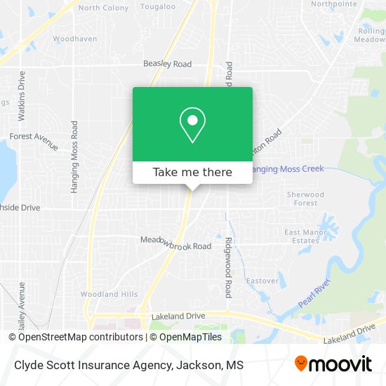 Mapa de Clyde Scott Insurance Agency