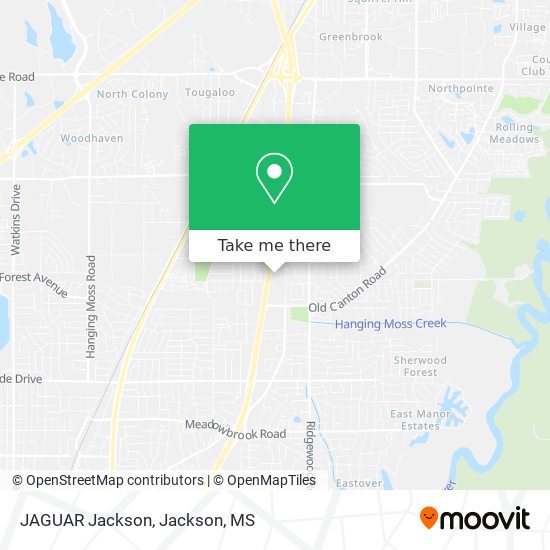 JAGUAR Jackson map