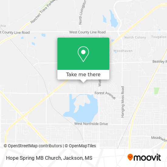 Mapa de Hope Spring MB Church