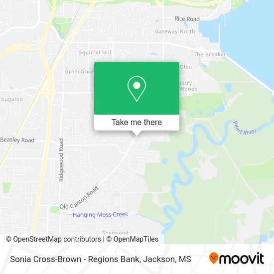 Sonia Cross-Brown - Regions Bank map