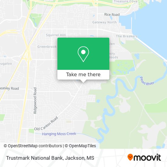 Trustmark National Bank map