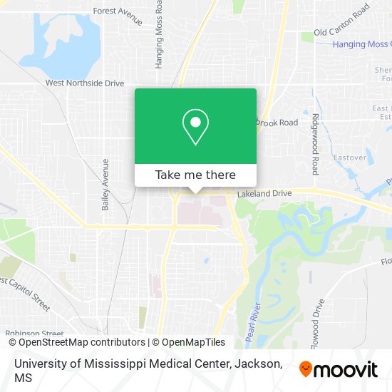 Mapa de University of Mississippi Medical Center