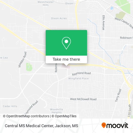 Central MS Medical Center map