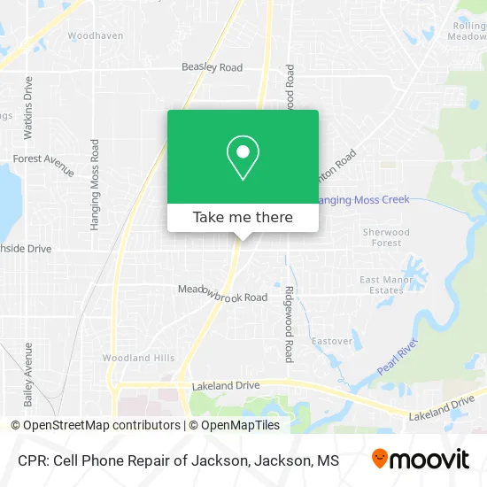 CPR: Cell Phone Repair of Jackson map