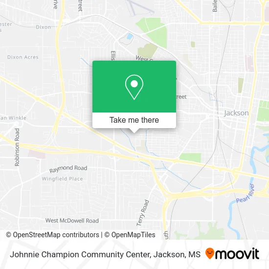 Johnnie Champion Community Center map