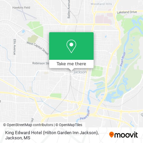 King Edward Hotel (Hilton Garden Inn Jackson) map
