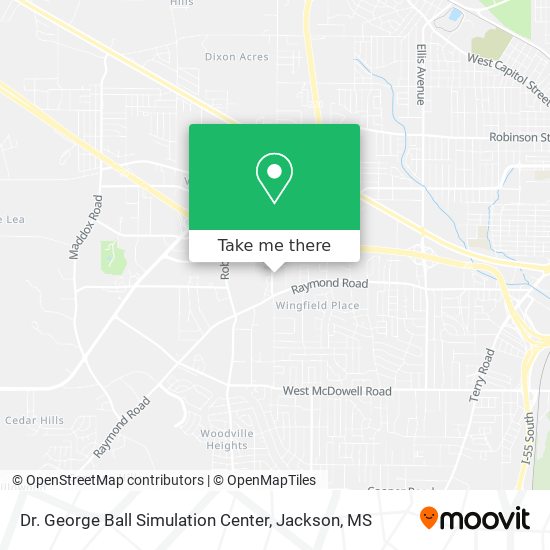 Dr. George Ball Simulation Center map