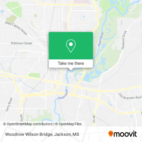 Woodrow Wilson Bridge map