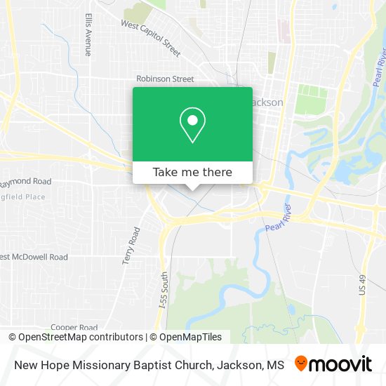Mapa de New Hope Missionary Baptist Church