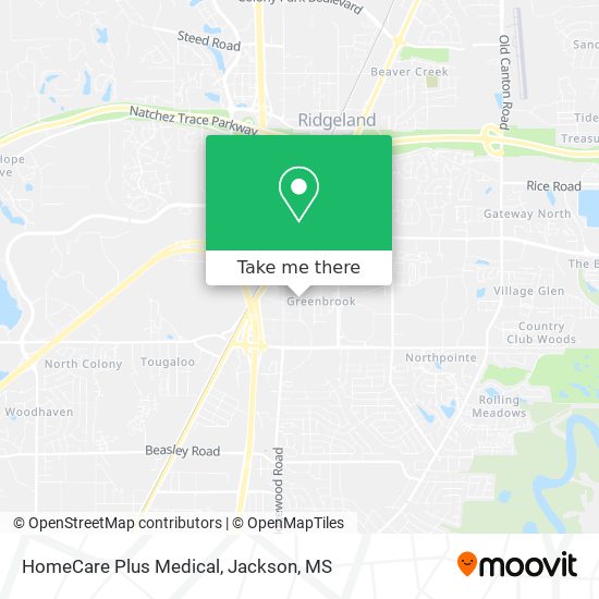 Mapa de HomeCare Plus Medical