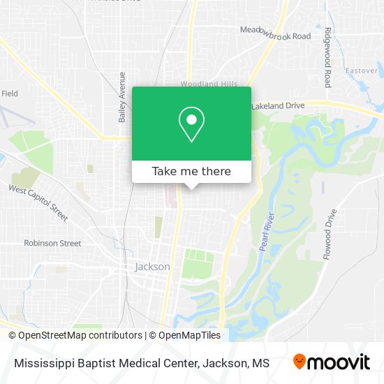 Mississippi Baptist Medical Center map