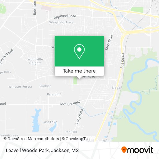 Leavell Woods Park map