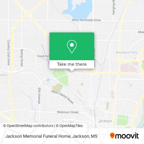 Mapa de Jackson Memorial Funeral Home
