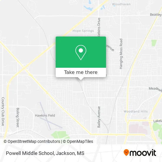 Powell Middle School map