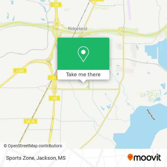 Sports Zone map