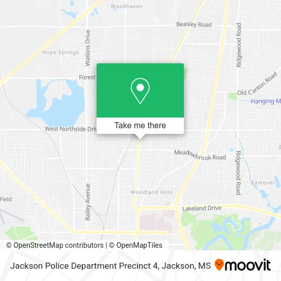 Jackson Police Department Precinct 4 map