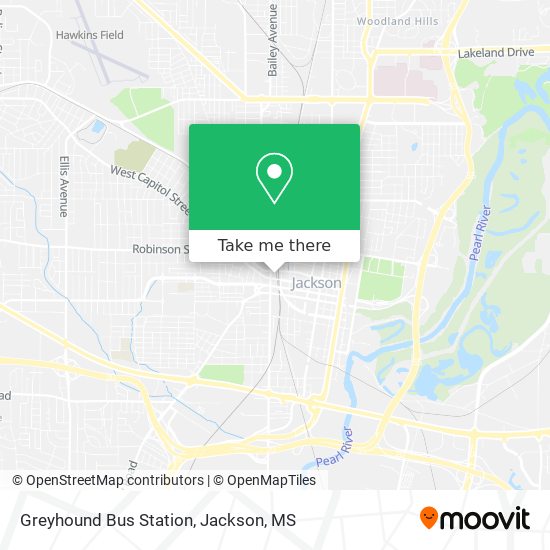 Greyhound Bus Station map