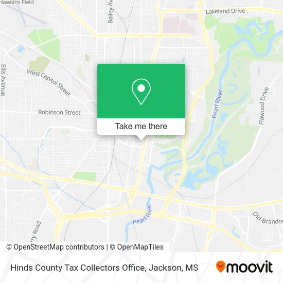 Hinds County Tax Collectors Office map