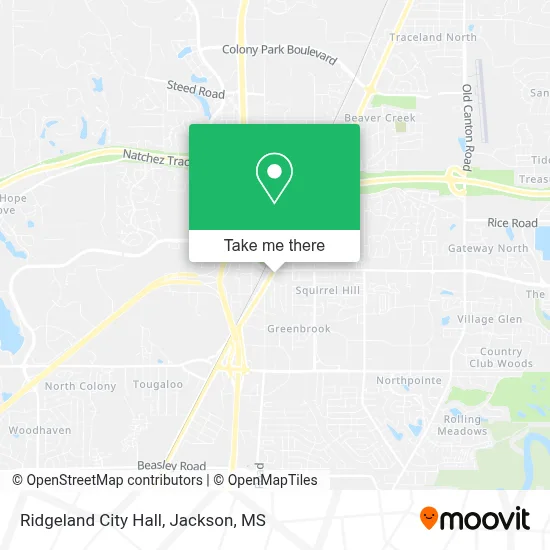 Ridgeland City Hall map