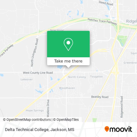 Delta Technical College map